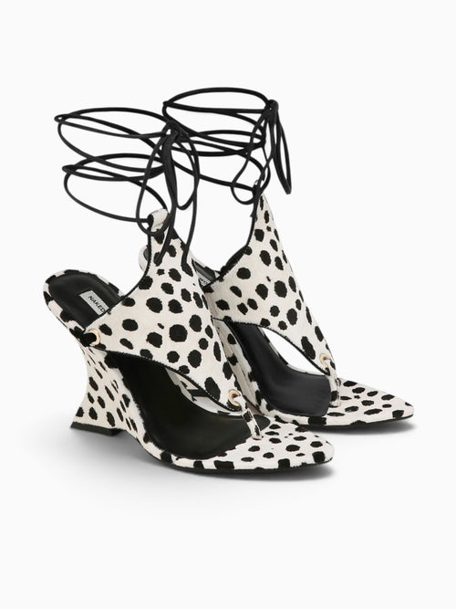 Rampage Dalmation Pony Black White / 36 / M