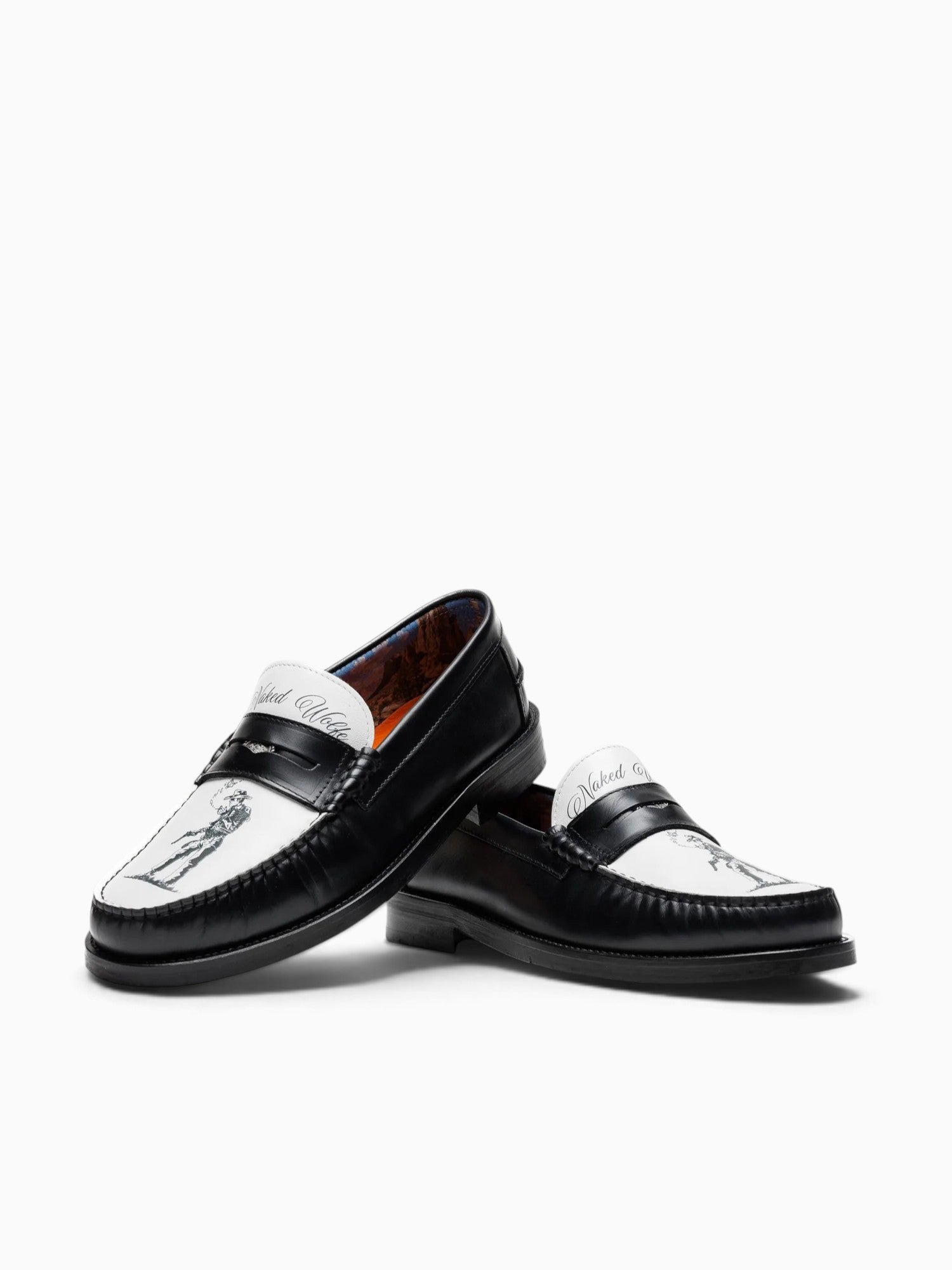 Riviera Cowboy Black White leather Black / 41 / M