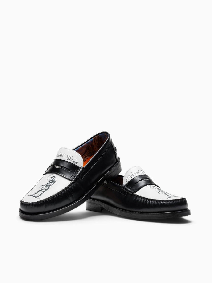 Riviera Cowboy Black White leather Black / 41 / M