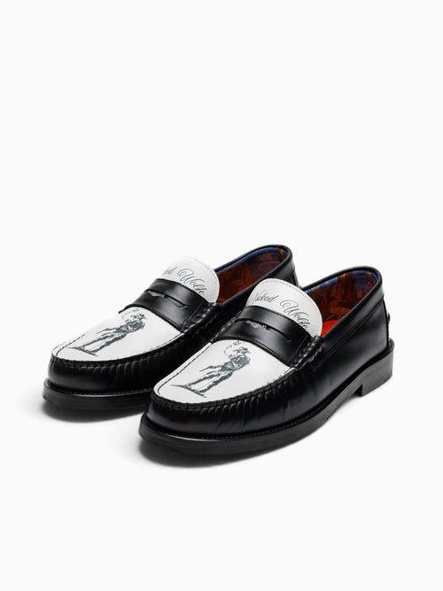Riviera Cowboy Black White leather Black / 41 / M
