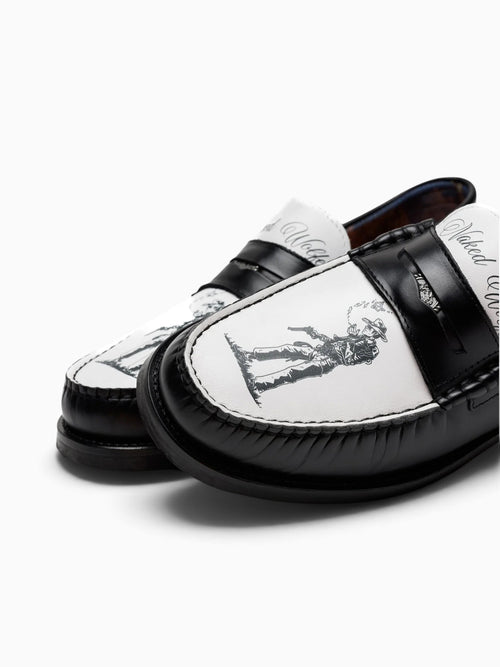 Riviera Cowboy Black White leather Black / 41 / M