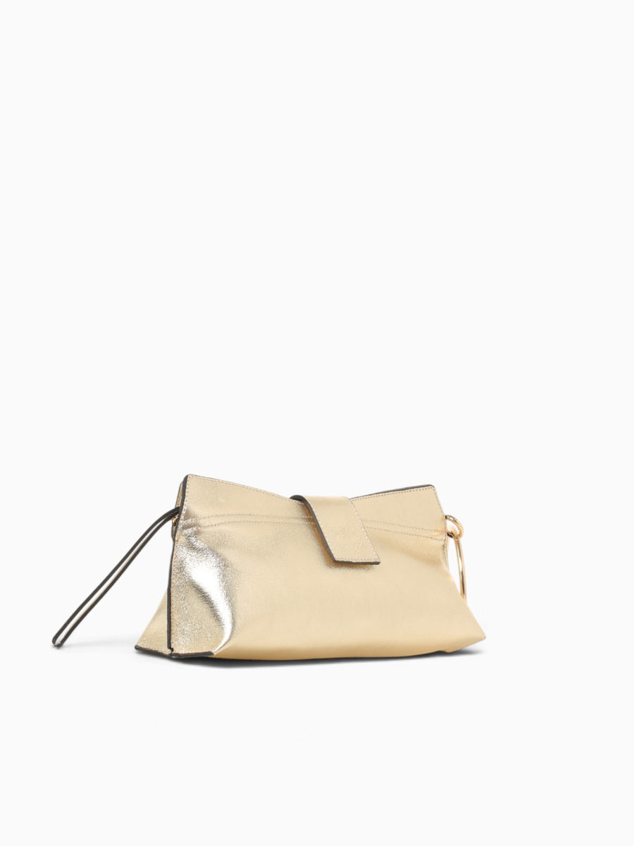 Rubby Ring Clutch Gold Gold