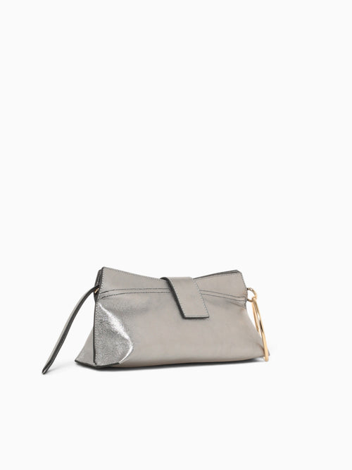 Rubby Ring Clutch Silver Silver