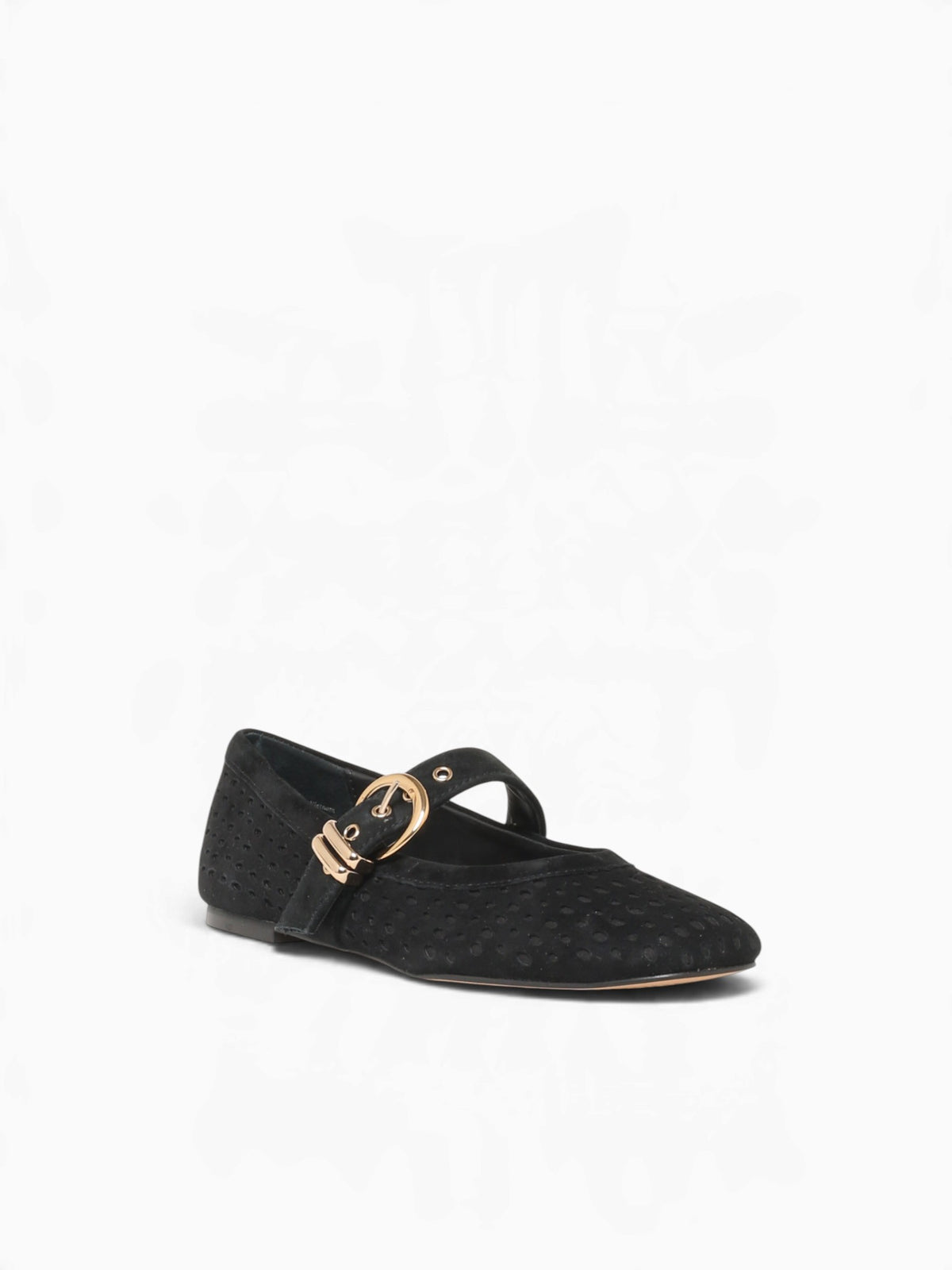 Mikela Onyx Perf Suede Black / 5 / M