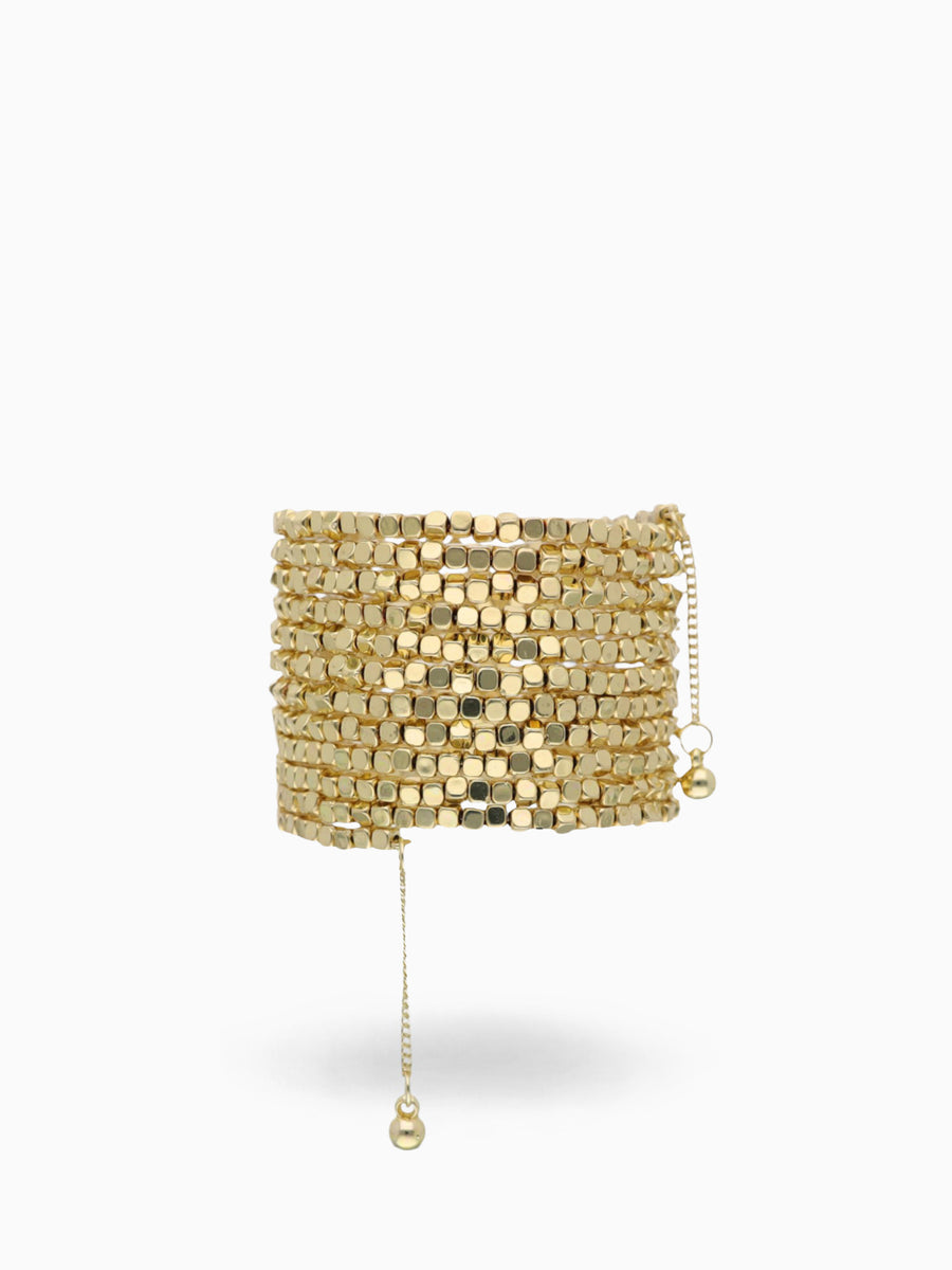 Gold Omega Wrist Wrap Gold