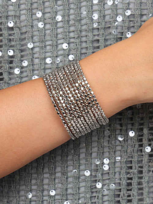 Silver Omega Wrist Wrap Silver