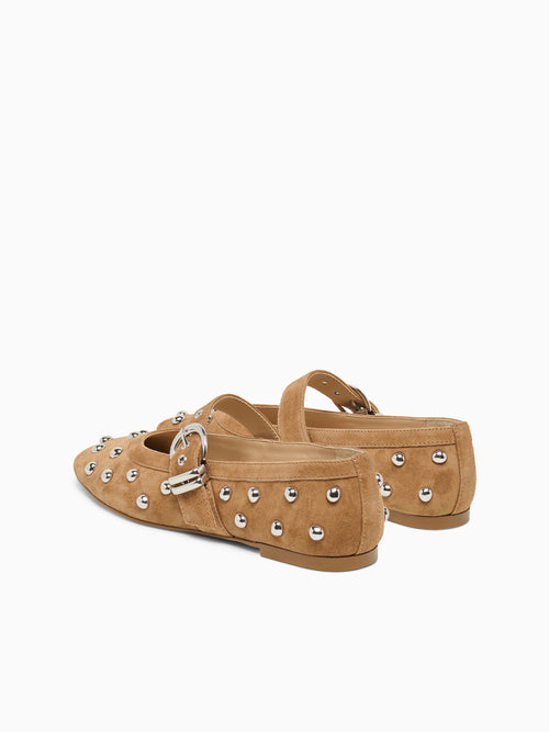 Mikel Stud Lt Brown Suede Brown / 5 / M