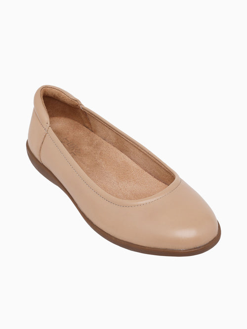 Flexy  Nude Leather Beige / 5 / M