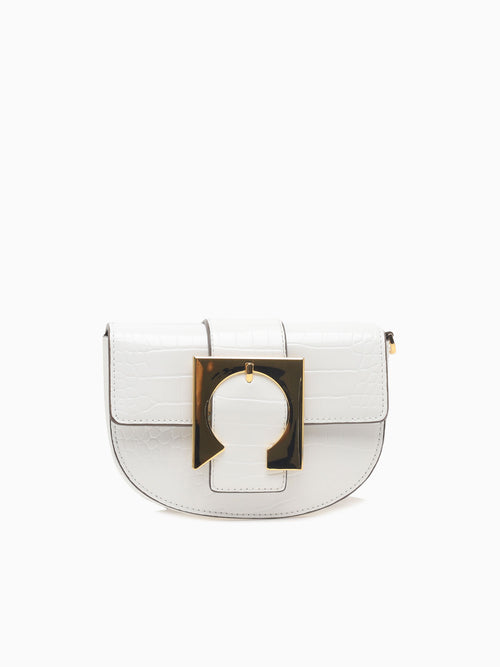 CX848 Calista Flap Bag White White