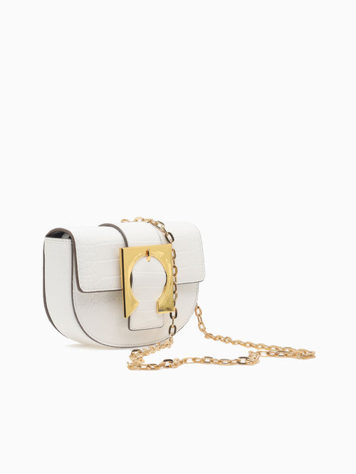 CX848 Calista Flap Bag White White