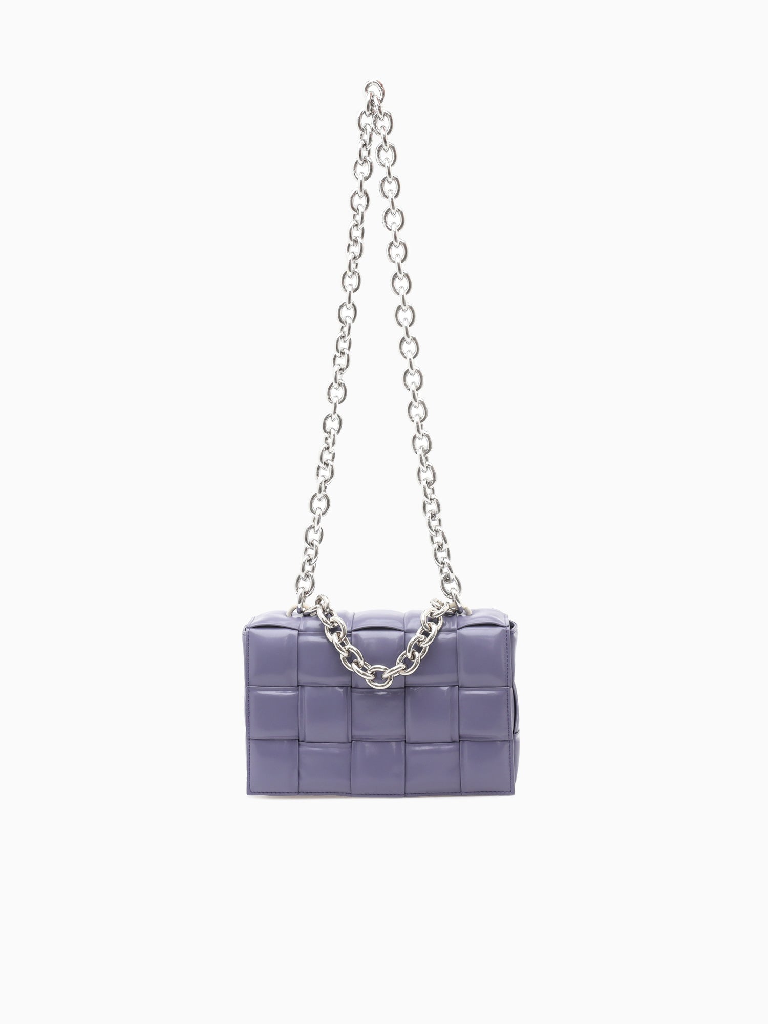 9942 Lg Chain Flap Bag Light Purple Light Purple
