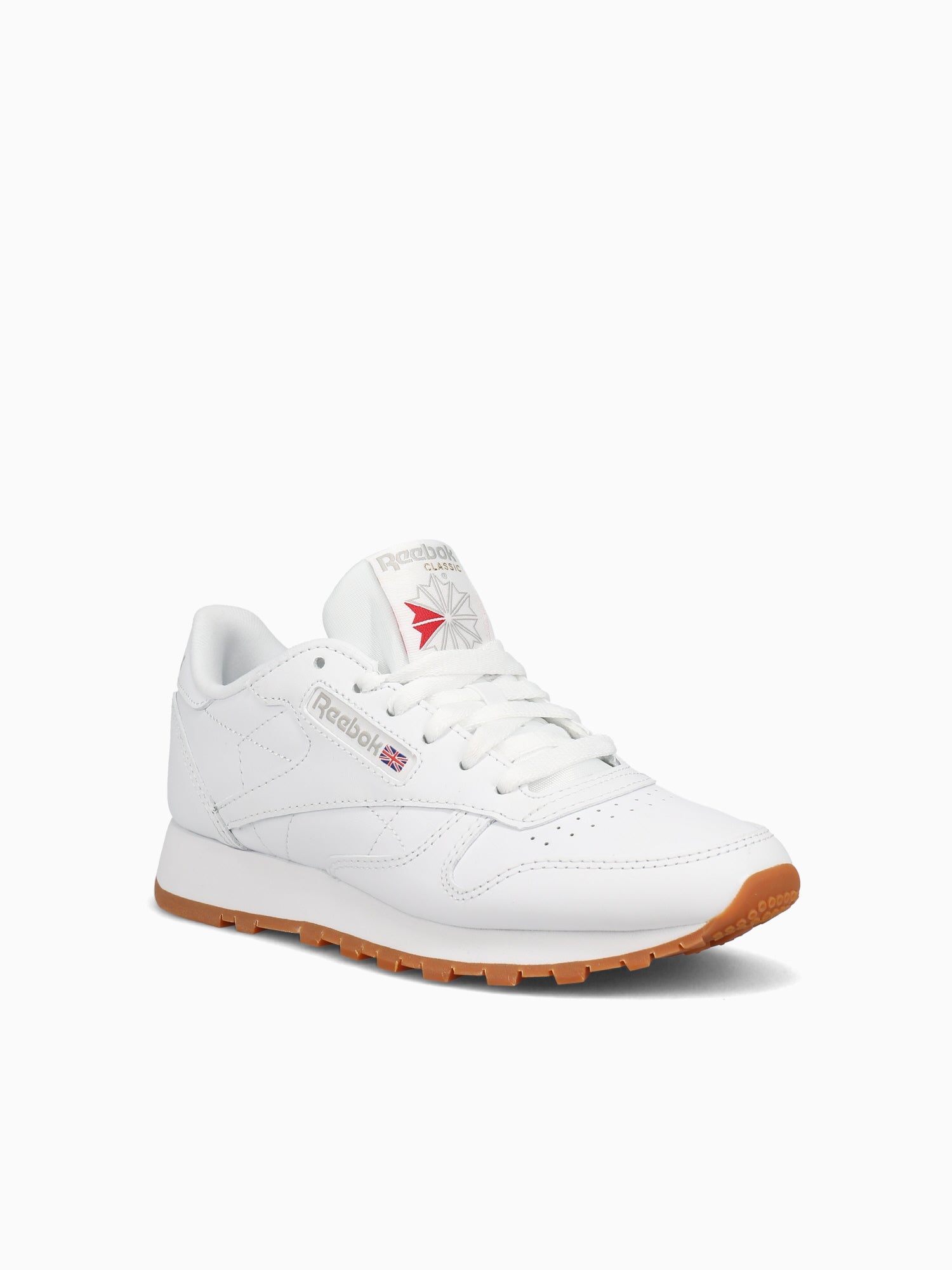 Classic Leather Wht Grey Gum leather White / 5 / M