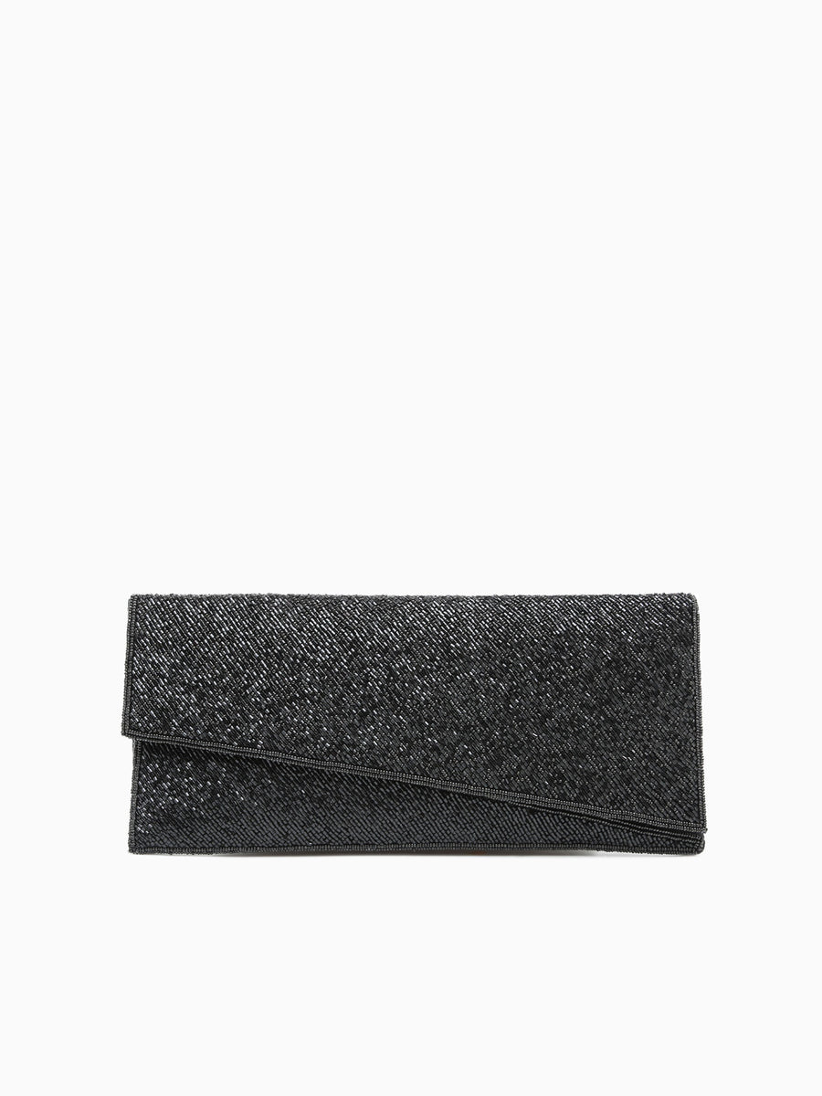 Bead Clutch Black Black
