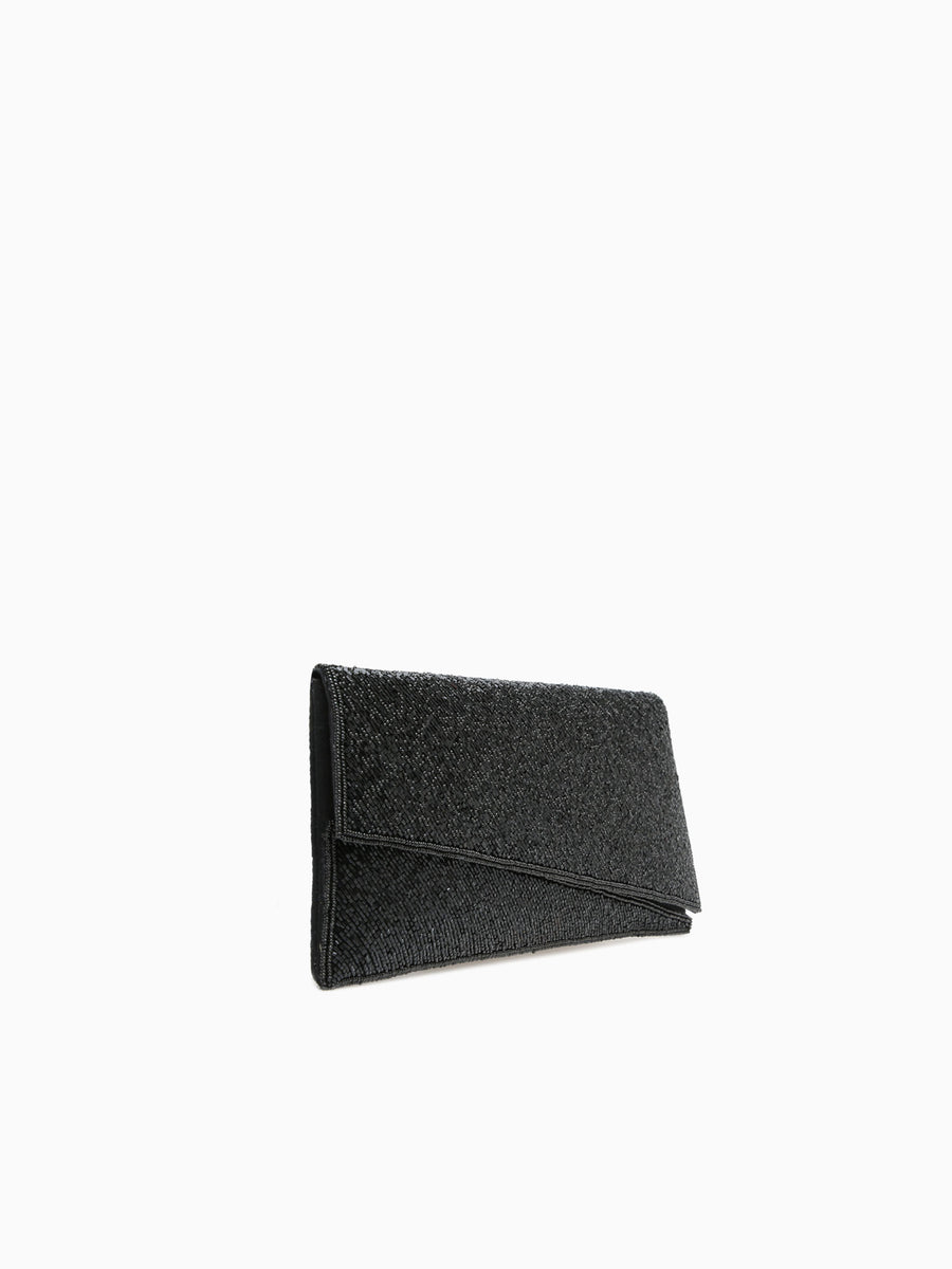 Bead Clutch Black Black