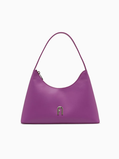 Furla Diamante S Shoulder Bag Violet Purple