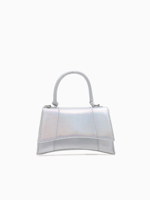 Lucas Metallic Top Handle Silver Silver
