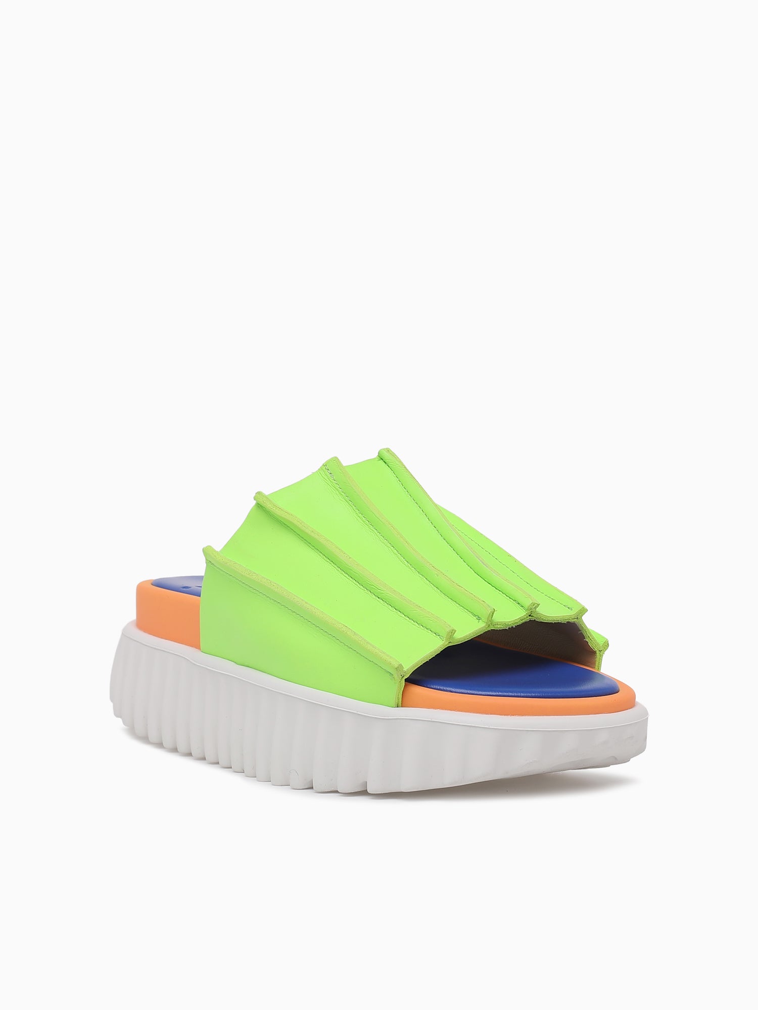 Waffo Pleat Neon Green Green / 36 / M