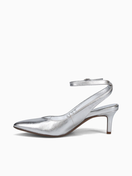 Eliya Silver Leather Silver / 5 / M