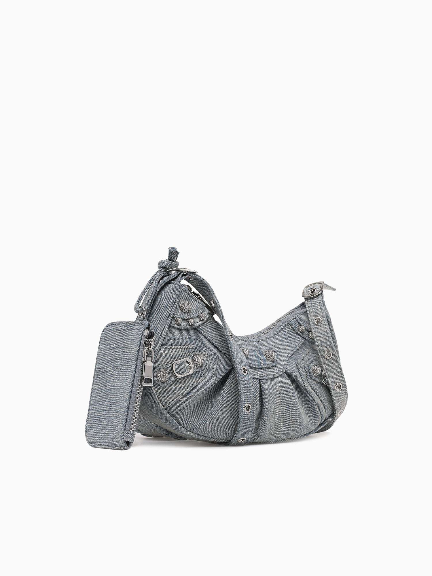 Bellatrix Denim Shoulder Bag Blue Blue