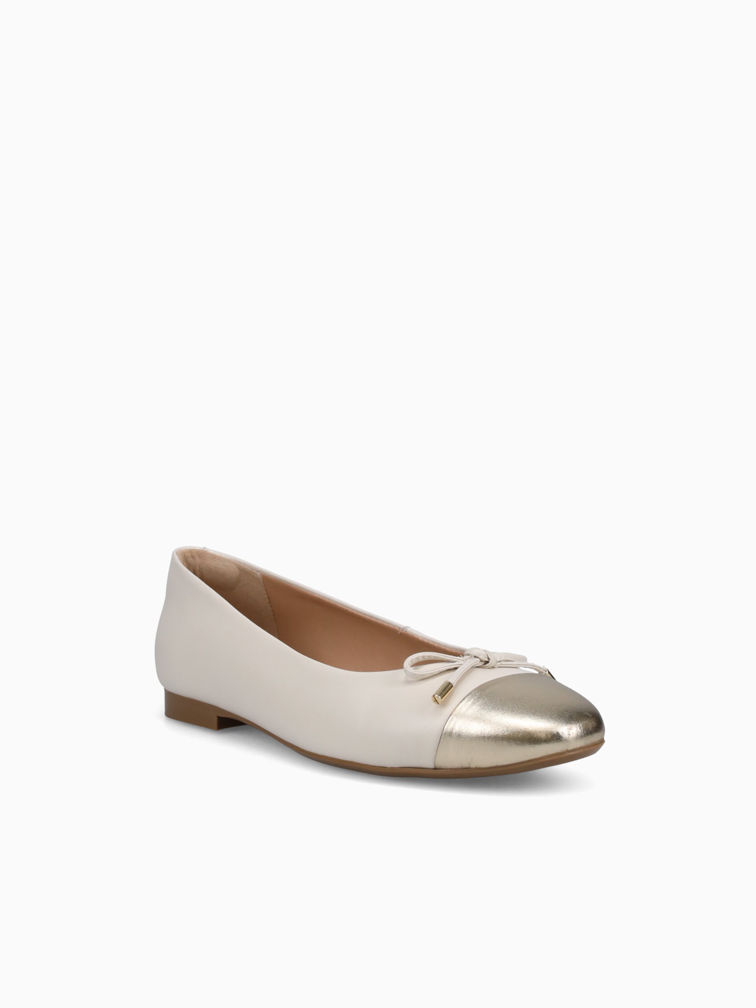 Livia Ouro Light Off white leather Metal Gold / 5 / M