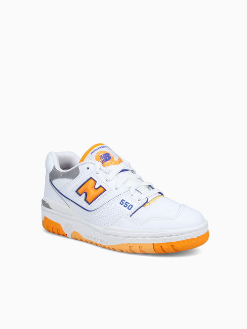 550 White Orange leather Orange / 4 / M