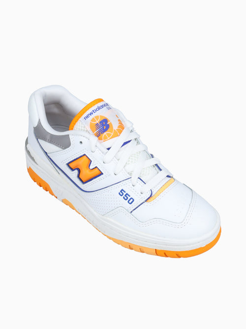 550 White Orange leather Orange / 4 / M